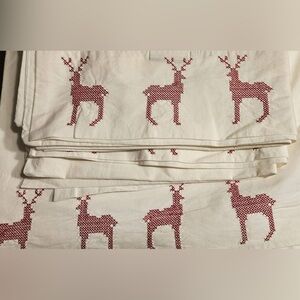 Eddie Bauer Home Reindeer Flat Sheet and Pillowcases King